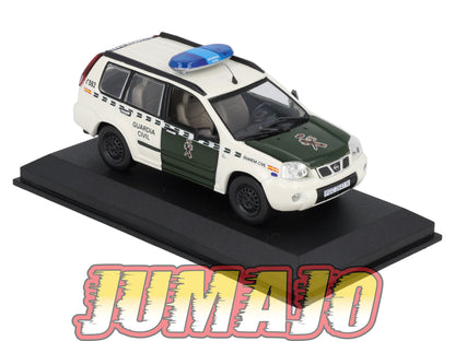 POS414 voiture 1/43 IXO altaya POLICE Espagne : NISSAN X-TRAIL GUARDIA CIVIL 2004