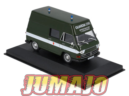 POS416 voiture 1/43 IXO altaya POLICE Espagne MERCEDES N1300 GUARDIA CIVIL 1985
