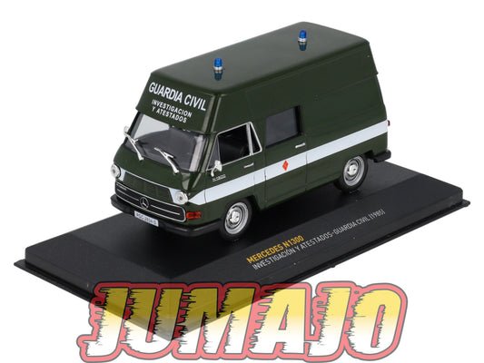 POS416 voiture 1/43 IXO altaya POLICE Espagne MERCEDES N1300 GUARDIA CIVIL 1985