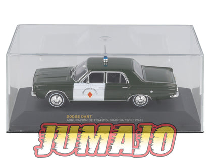 POS417 voiture 1/43 IXO altaya POLICE Espagne DODGE DART GUARDIA CIVIL 1968
