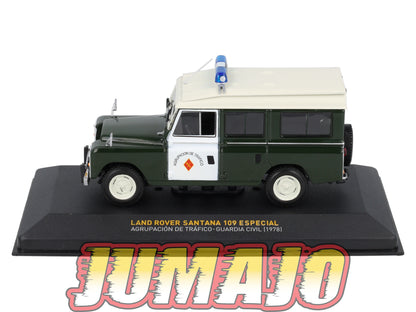 POS421 voiture 1/43 IXO altaya POLICE Espagne LAND ROVER SANTANA 109 GUARDIA CIVIL 1978