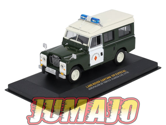 POS421 voiture 1/43 IXO altaya POLICE Espagne LAND ROVER SANTANA 109 GUARDIA CIVIL 1978