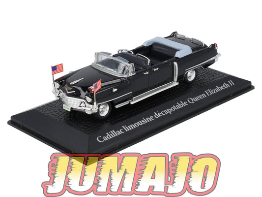 PR6 Voiture 1/43 NOREV présidentielle : CADILLAC limousine décapotable Elisabeth II