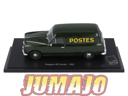 PTT11 Voiture 1/43 Atlas VEHICULES POSTAUX : PEUGEOT 403 Break 1962