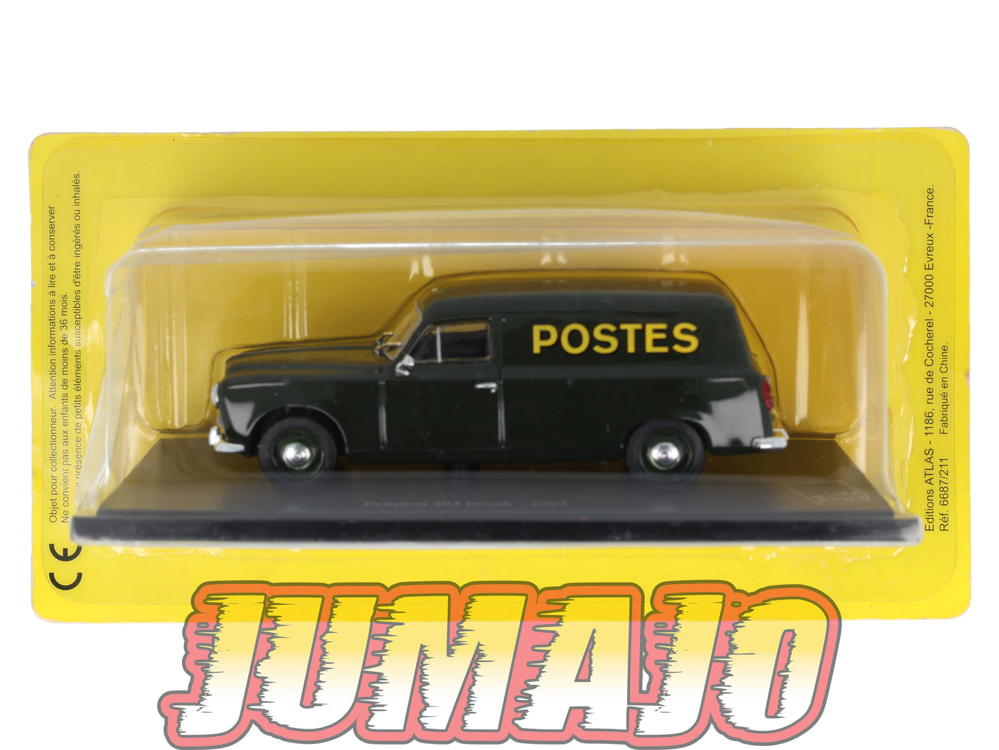 PTT11 Voiture 1/43 Atlas VEHICULES POSTAUX : PEUGEOT 403 Break 1962