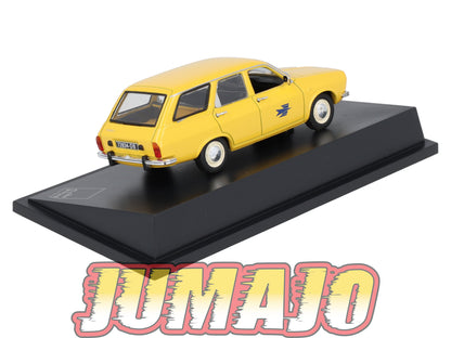 PTT12 Voiture 1/43 Atlas VEHICULES POSTAUX : RENAULT 12 Break 1971