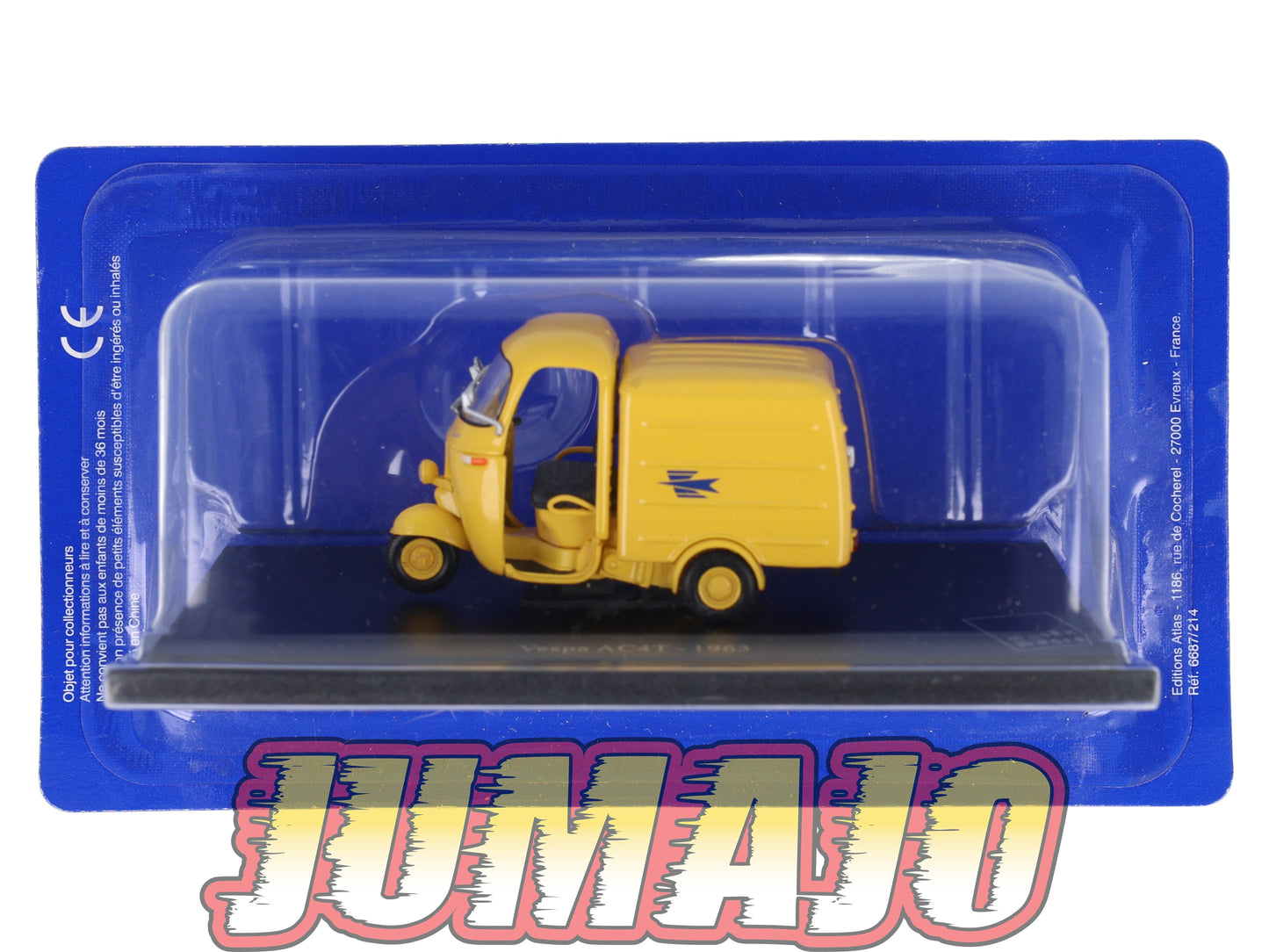 PTT14 Voiture 1/43 Atlas VEHICULES POSTAUX : VESPA AC4T 1963