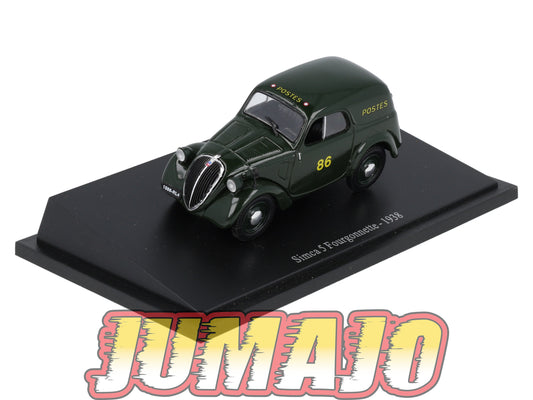 PTT16 Voiture 1/43 Atlas VEHICULES POSTAUX : SIMCA 5 Fourgonnette 1938