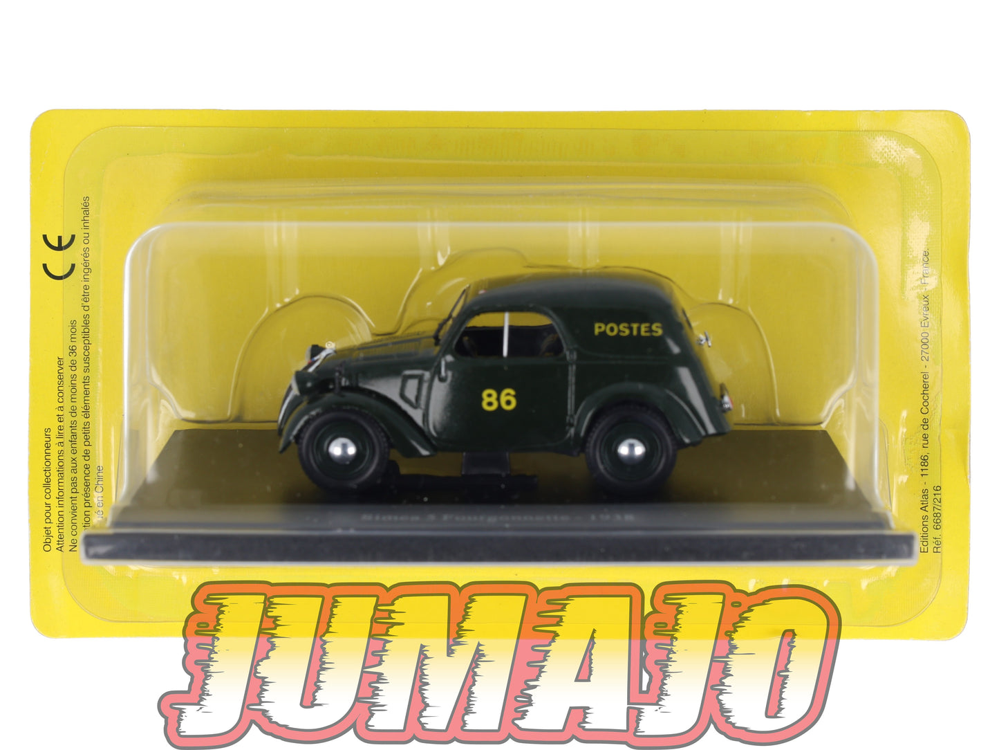 PTT16 Voiture 1/43 Atlas VEHICULES POSTAUX : SIMCA 5 Fourgonnette 1938