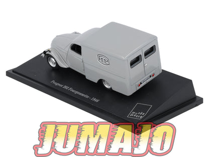 PTT19 Voiture 1/43 Atlas VEHICULES POSTAUX : PEUGEOT 202 Fourgonnette 1946