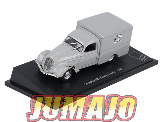 PTT19 Voiture 1/43 Atlas VEHICULES POSTAUX : PEUGEOT 202 Fourgonnette 1946