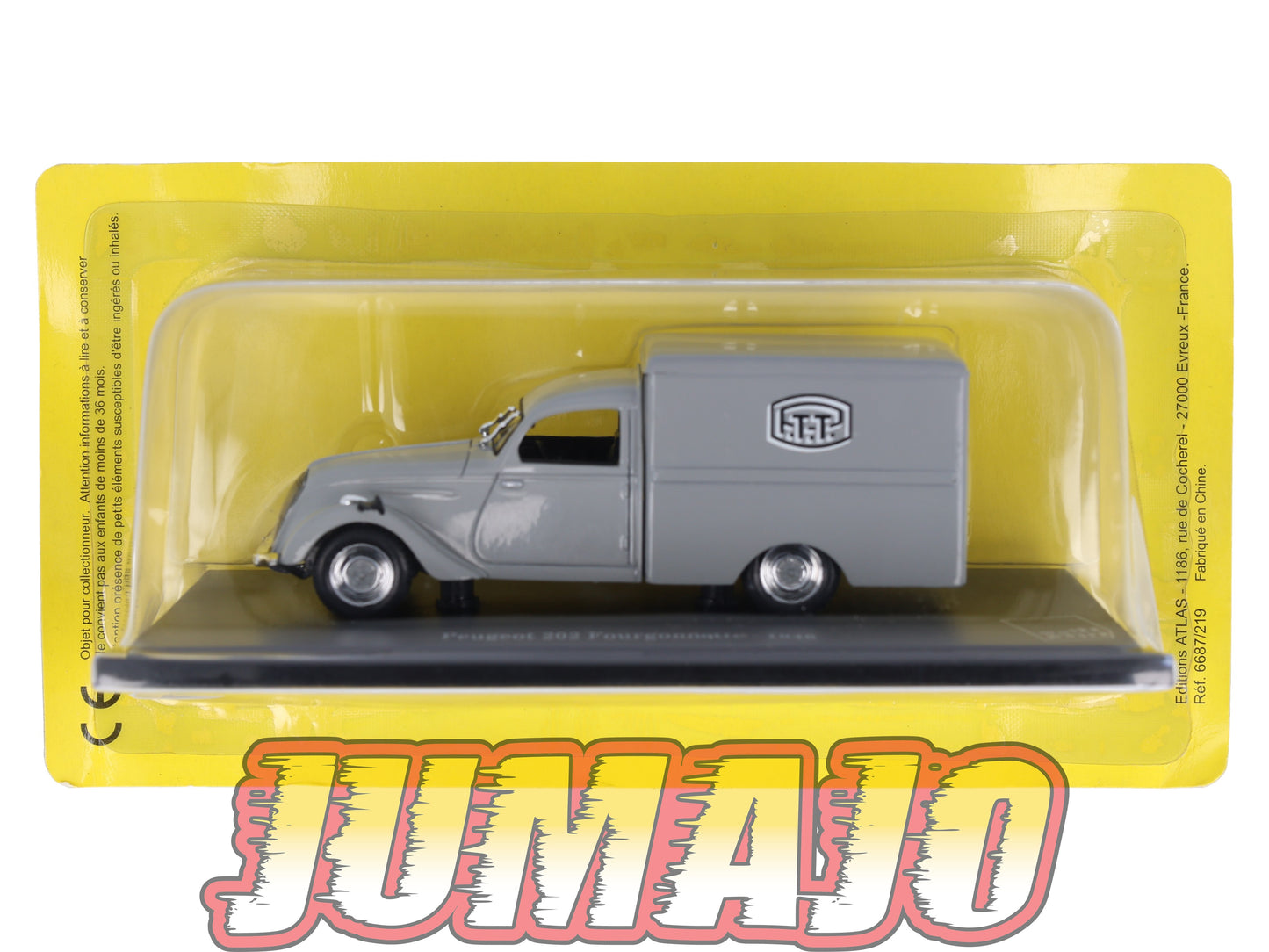 PTT19 Voiture 1/43 Atlas VEHICULES POSTAUX : PEUGEOT 202 Fourgonnette 1946
