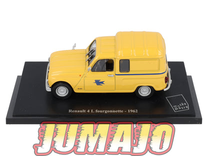 PTT1 Voiture 1/43 Atlas VEHICULES POSTAUX : RENAULT 4L Fourgonnette 1962