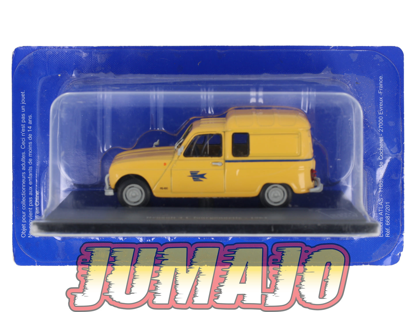 PTT1 Voiture 1/43 Atlas VEHICULES POSTAUX : RENAULT 4L Fourgonnette 1962