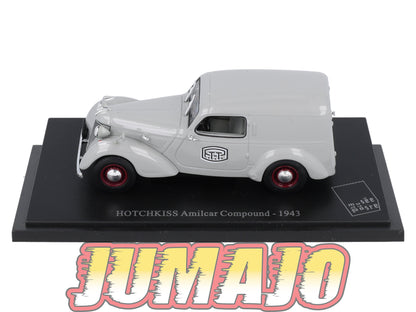 PTT21 Voiture 1/43 Atlas VEHICULES POSTAUX : HOTCHKISS Amilcar Compound 1943