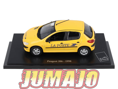 PTT26 Voiture 1/43 Atlas VEHICULES POSTAUX : PEUGEOT 206 1998
