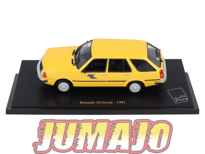 PTT31 Voiture 1/43 Atlas VEHICULES POSTAUX : RENAULT 18 Break 1981