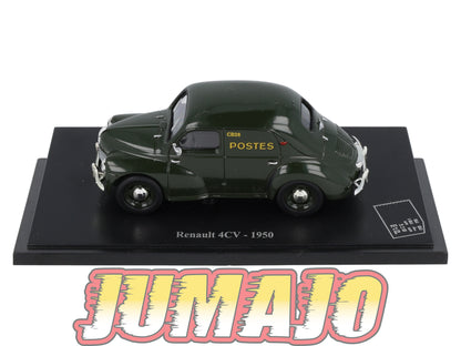 PTT34 Voiture 1/43 Atlas VEHICULES POSTAUX : RENAULT 4CV 1950