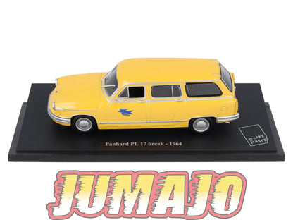 PTT45 Voiture 1/43 Atlas VEHICULES POSTAUX : PANHARD PL17 Break 1964