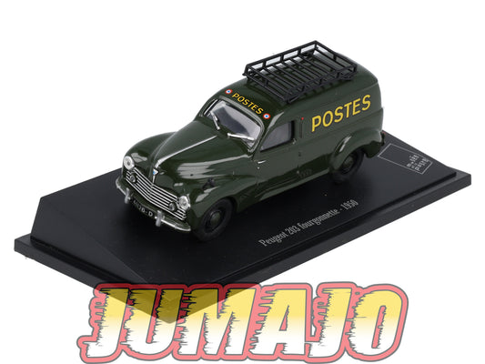 PTT4 Voiture 1/43 Atlas VEHICULES POSTAUX : PEUGEOT 203 Fourgonnette 1950