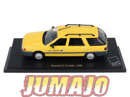 PTT55 Voiture 1/43 Atlas VEHICULES POSTAUX : RENAULT 21 Nevada 1989