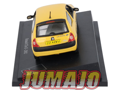 PTT56 Voiture 1/43 Atlas VEHICULES POSTAUX : RENAULT Clio II 2002