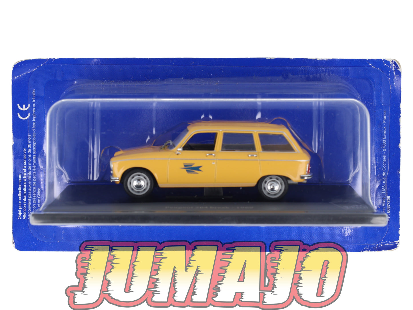 PTT58 Voiture 1/43 Atlas VEHICULES POSTAUX : PEUGEOT 204 Break 1969