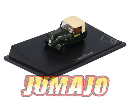 PTT60 Voiture 1/43 Atlas VEHICULES POSTAUX : PEUGEOT VLV 1941