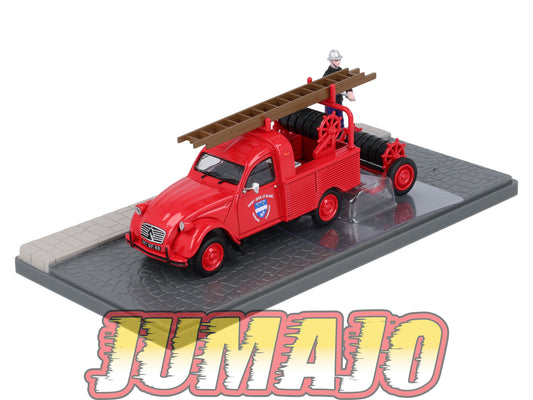 PU19 Voiture 1/43 ELIGOR Petits Utilitaires CITROEN 2CV Pick Up AZU-B Sapeurs Pompiers