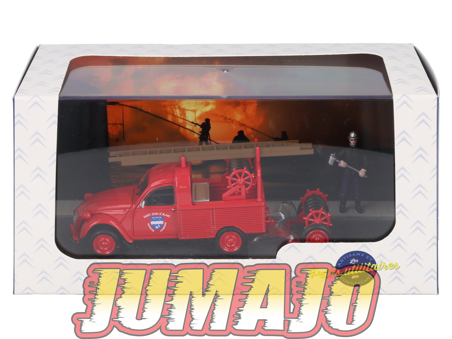PU19 Voiture 1/43 ELIGOR Petits Utilitaires CITROEN 2CV Pick Up AZU-B Sapeurs Pompiers