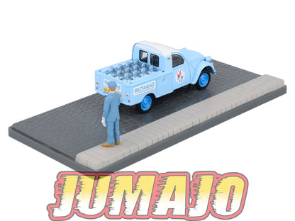 PU21 Voiture 1/43 ELIGOR Petits Utilitaires CITROEN 2CV Pick Up AK 350 Livreur De Gaz