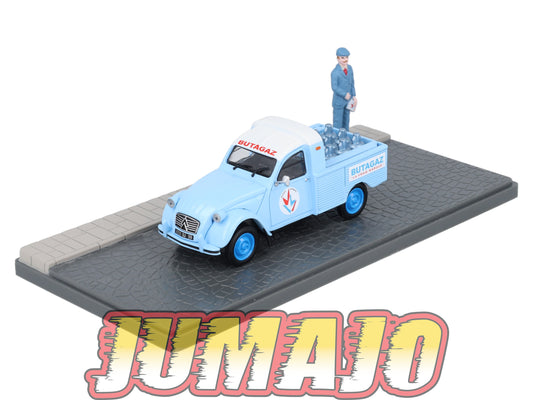 PU21 Voiture 1/43 ELIGOR Petits Utilitaires CITROEN 2CV Pick Up AK 350 Livreur De Gaz