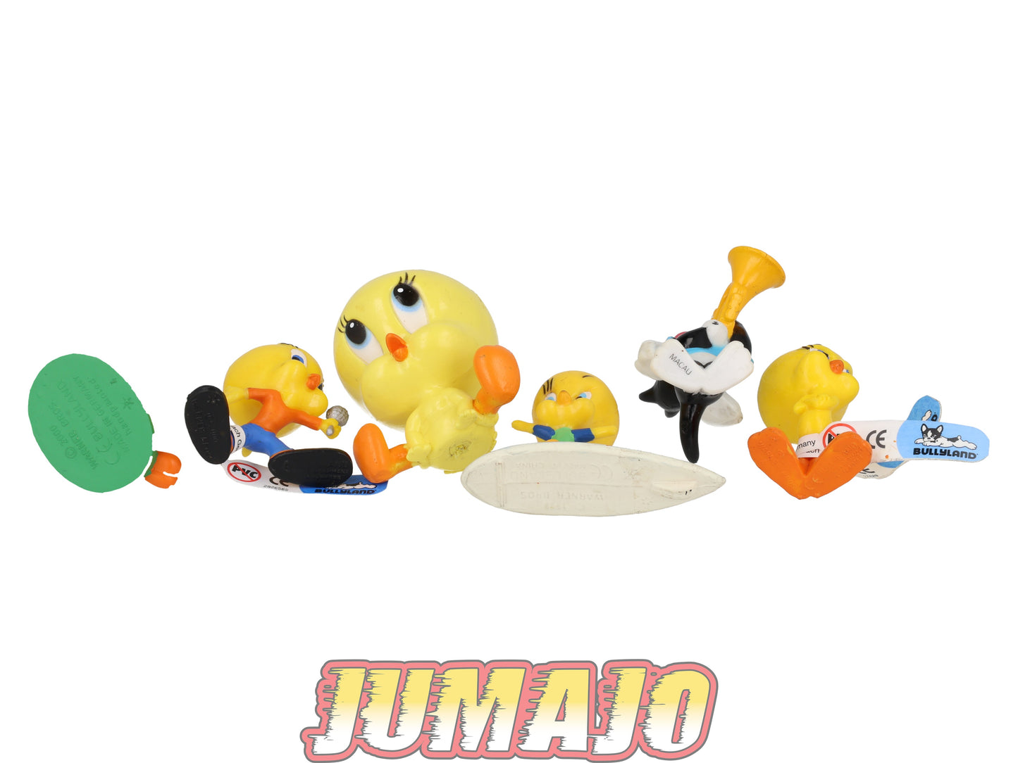 PVC14 Lot de 6 figurines PVC BULLY 7cm : Titi Tweety & Sylvestre Sylvester