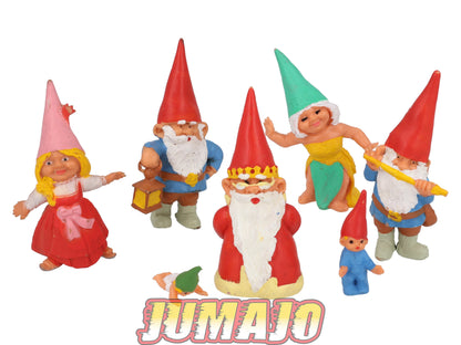 PVC25 Lot 7 figurines PVC UNIEBOEK David le gnome 9cm : OCCASION Lanterne & bébés