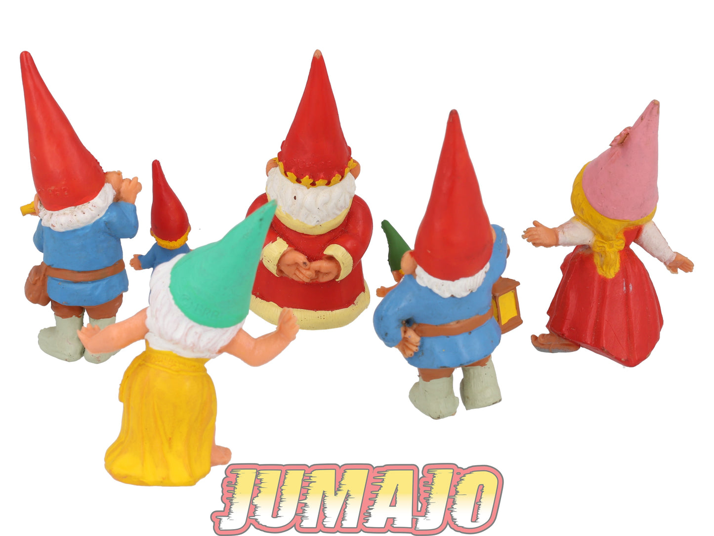 PVC25 Lot 7 figurines PVC UNIEBOEK David le gnome 9cm : OCCASION Lanterne & bébés