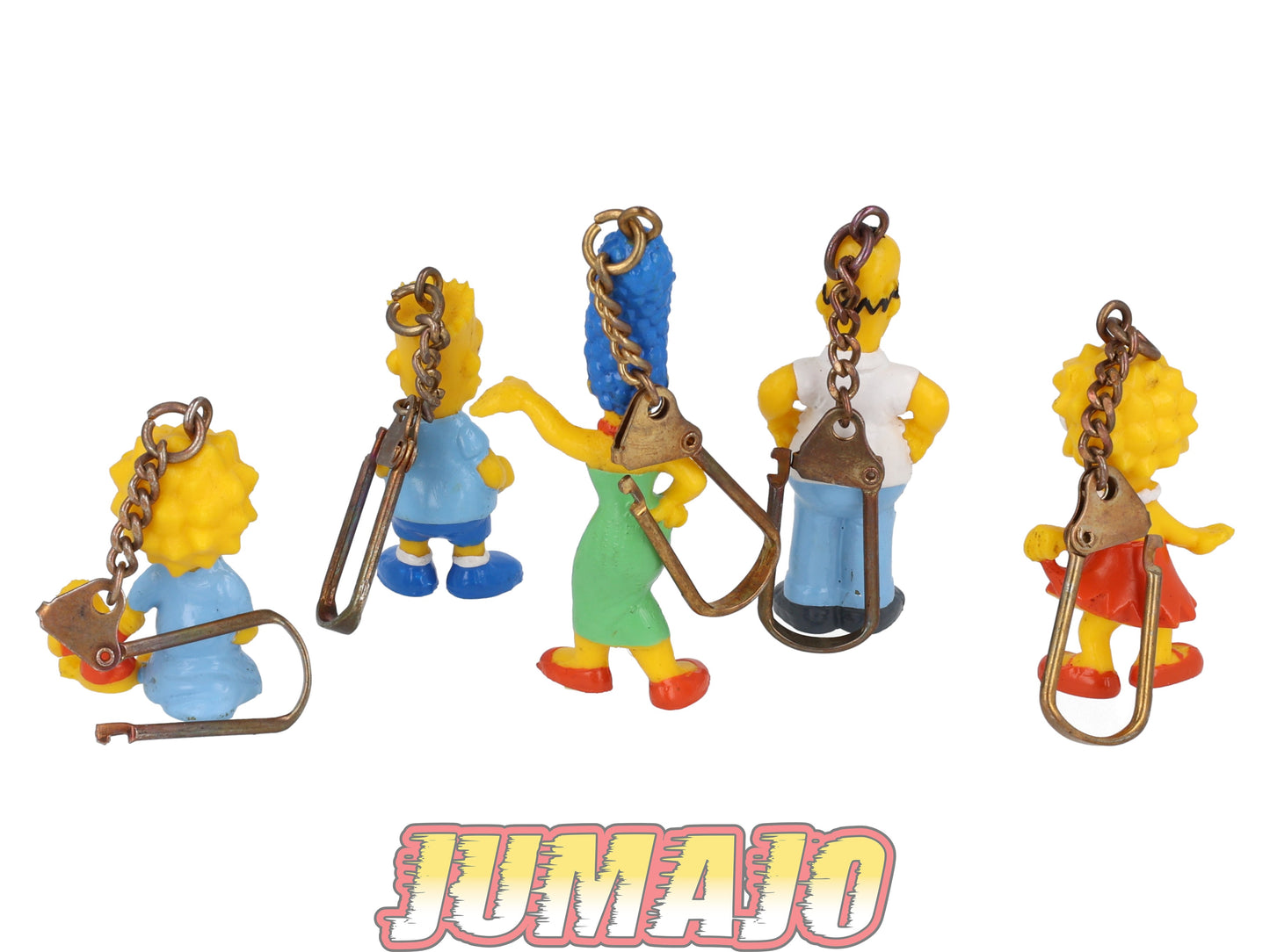 PVC5 Lot 5 figurines porte-clés PVC BULLY 1991 7cm The Simpson