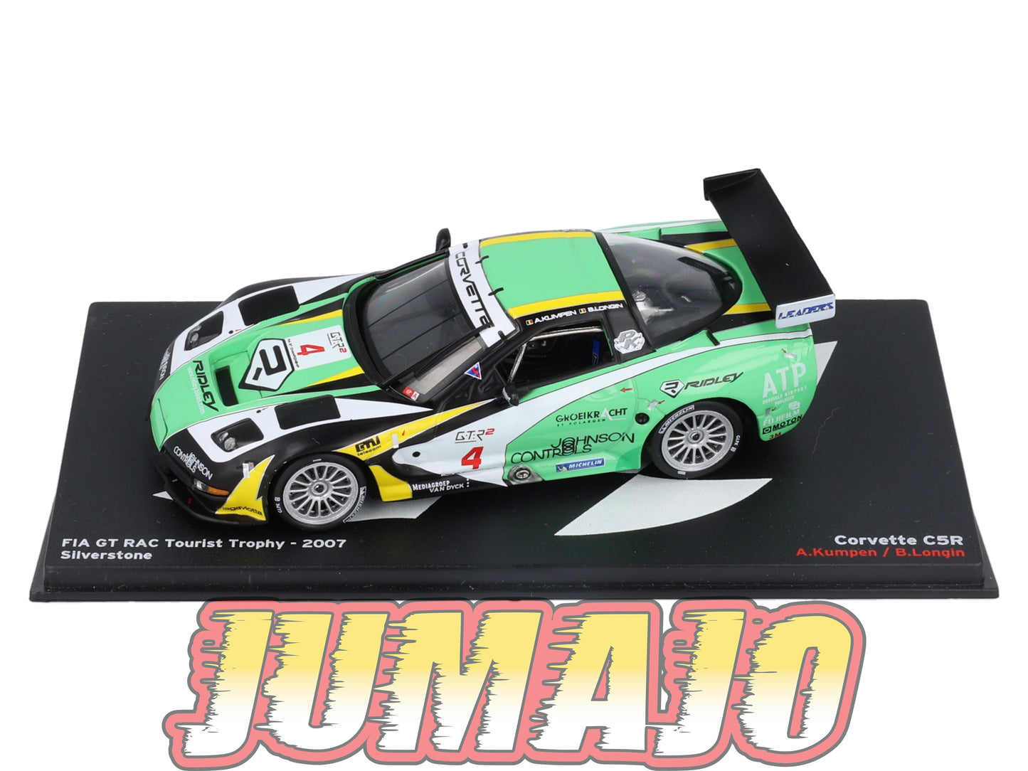 PVI19 1/43 IXO Altaya FIA GT RAC Tourist Trophy CORVETTE C5R 2007 A.Kumpen #4