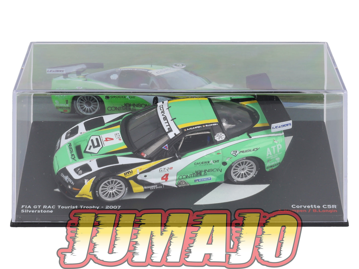 PVI19 1/43 IXO Altaya FIA GT RAC Tourist Trophy CORVETTE C5R 2007 A.Kumpen #4