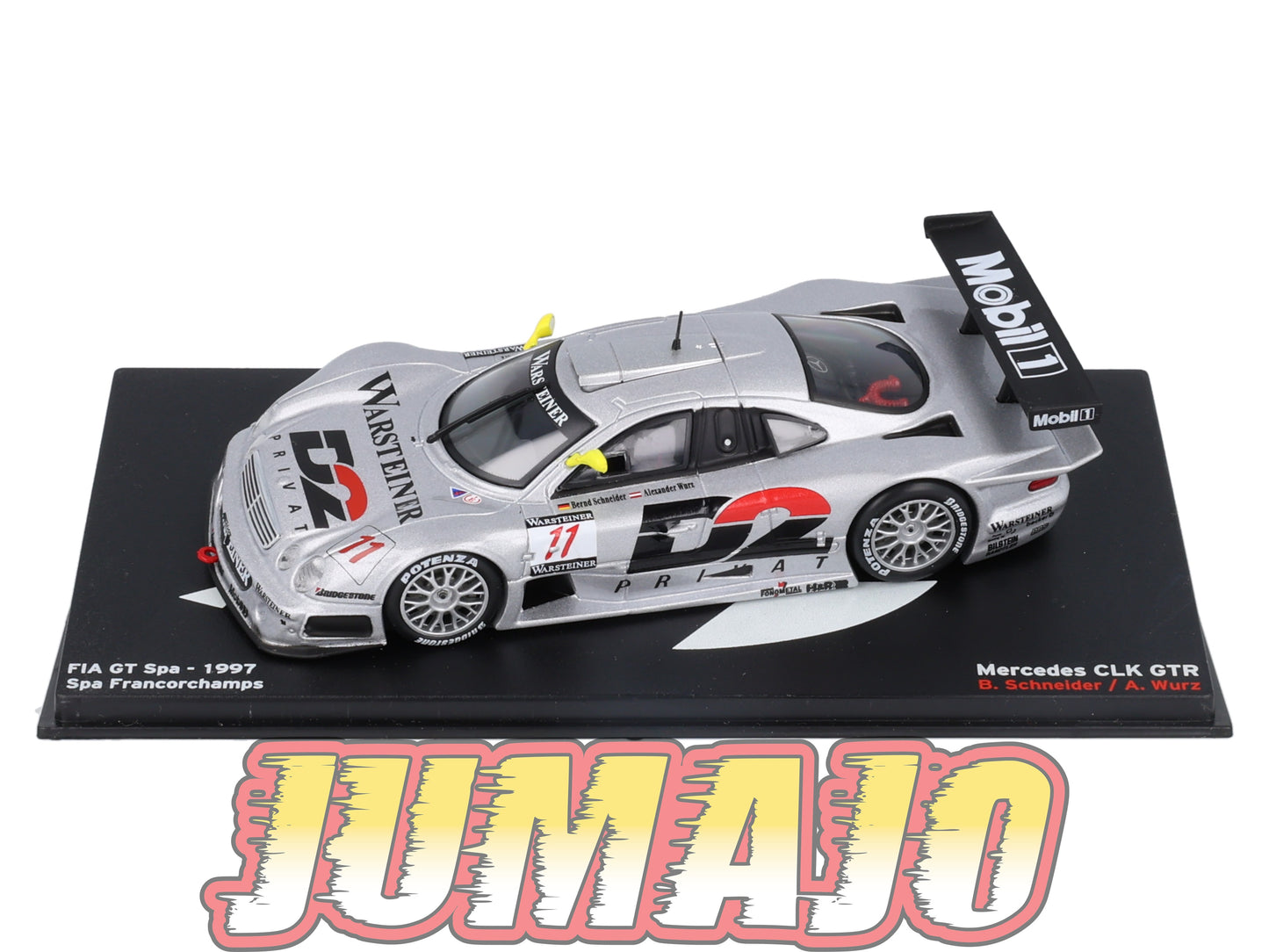 PVI30 1/43 IXO Altaya FIA GT Spa : MERCEDES CLK GTR 1997 B.Schneider #11