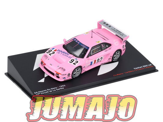 PVI43 1/43 IXO Altaya 24H Du mans La Sarthe VENTURI 500 LM J.L.Maury 1993 #92