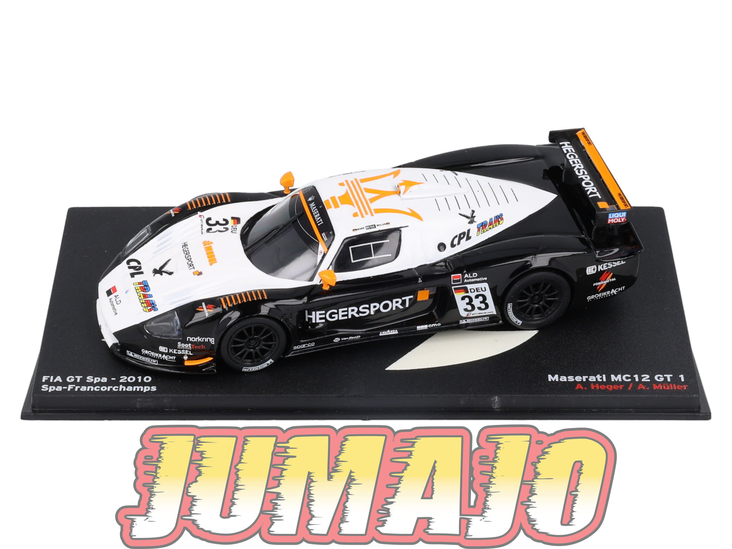 PVI4 1/43 IXO Altaya FIA GT Spa : MASERATI MC12 GT 1 2010 A.Heger #33