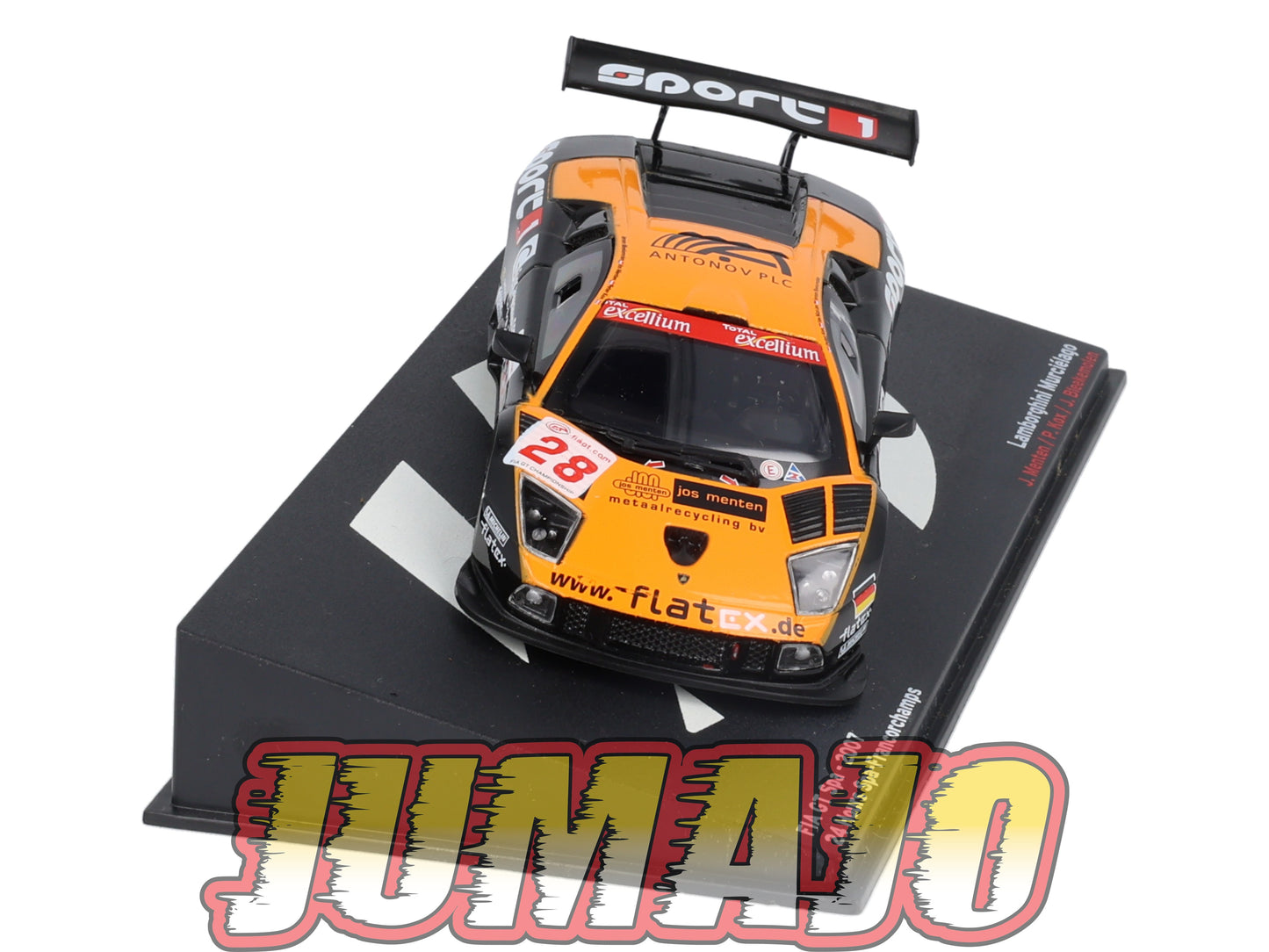 PVI6 1/43 IXO Altaya FIA GT Spa : LAMBORGHINI Murciélago 2007 J.Menten #28