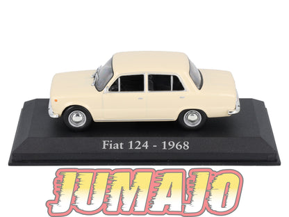 RBA18 voiture 1/43 RBA Italie IXO : FIAT 124 1968