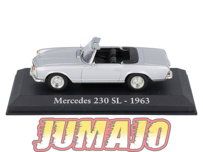 RBA4 voiture 1/43 RBA Italie IXO : MERCEDES 230 SL 1963 Pagode