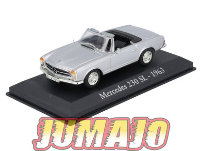 RBA4 voiture 1/43 RBA Italie IXO : MERCEDES 230 SL 1963 Pagode
