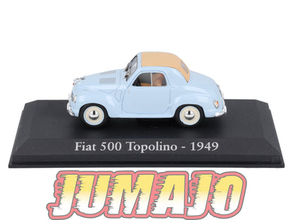 RBA6 voiture 1/43 RBA Italie IXO : FIAT 500 Topolino 1949