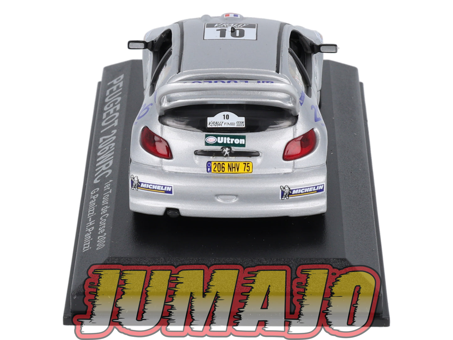 RCA101 voiture 1/43 IXO Altaya Rallye : PEUGEOT 206 WRC G.Panizzi 2000 #10