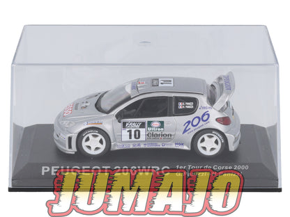 RCA101 voiture 1/43 IXO Altaya Rallye : PEUGEOT 206 WRC G.Panizzi 2000 #10