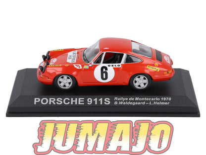 RCA107 Voiture 1/43 IXO Altaya Rallye : PORSCHE 911S 1970 #6 Monte-carlo Waldegard