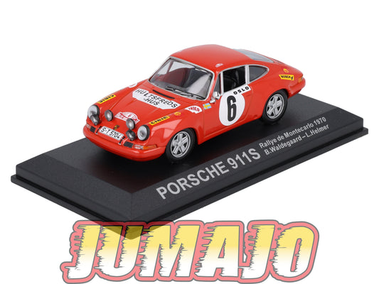 RCA107 Voiture 1/43 IXO Altaya Rallye : PORSCHE 911S 1970 #6 Monte-carlo Waldegard